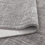 Atina Distressed Geo Lines Grey Rug - AT02