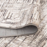 Atina Distressed Geo Squares Grey Rug - AT03