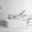 ATTICA BONDI Freestanding 1700mm Overflow Bathtub - Matte White