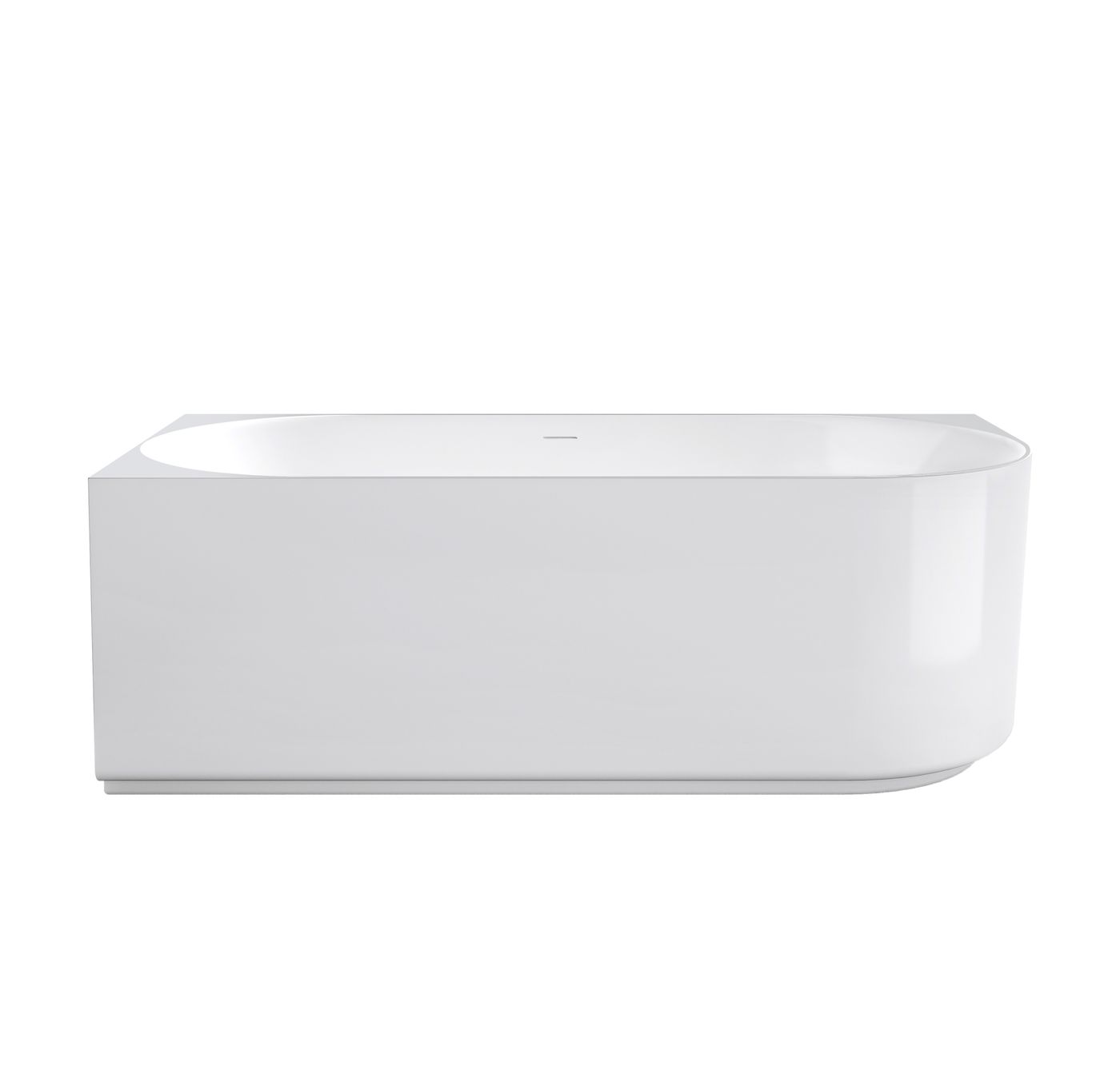 ATTICA Celine Left Corner With Overflow 1500mm (Matte White/ Gloss White)