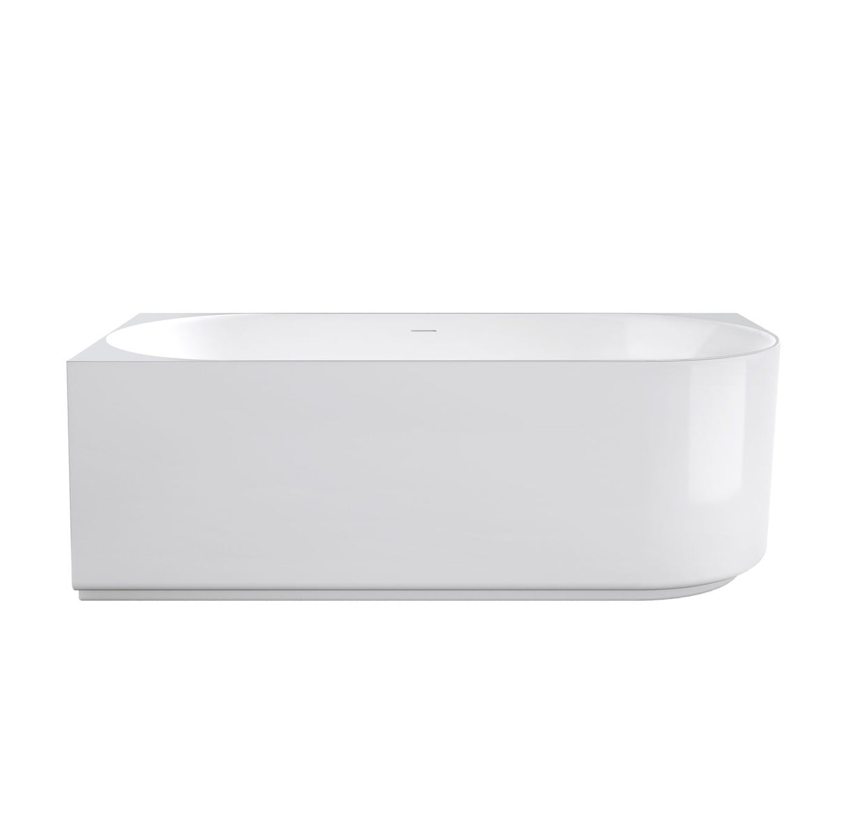 ATTICA Celine Left Corner With Overflow 1500mm (Matte White/ Gloss White)