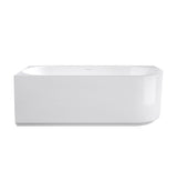 ATTICA Celine Left Corner With Overflow 1500mm (Matte White/ Gloss White)