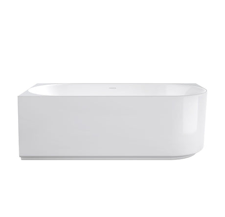 ATTICA Celine Left Corner With Overflow 1500mm (Matte White/ Gloss White)
