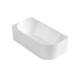 ATTICA Celine Left Corner With Overflow 1500mm (Matte White/ Gloss White)