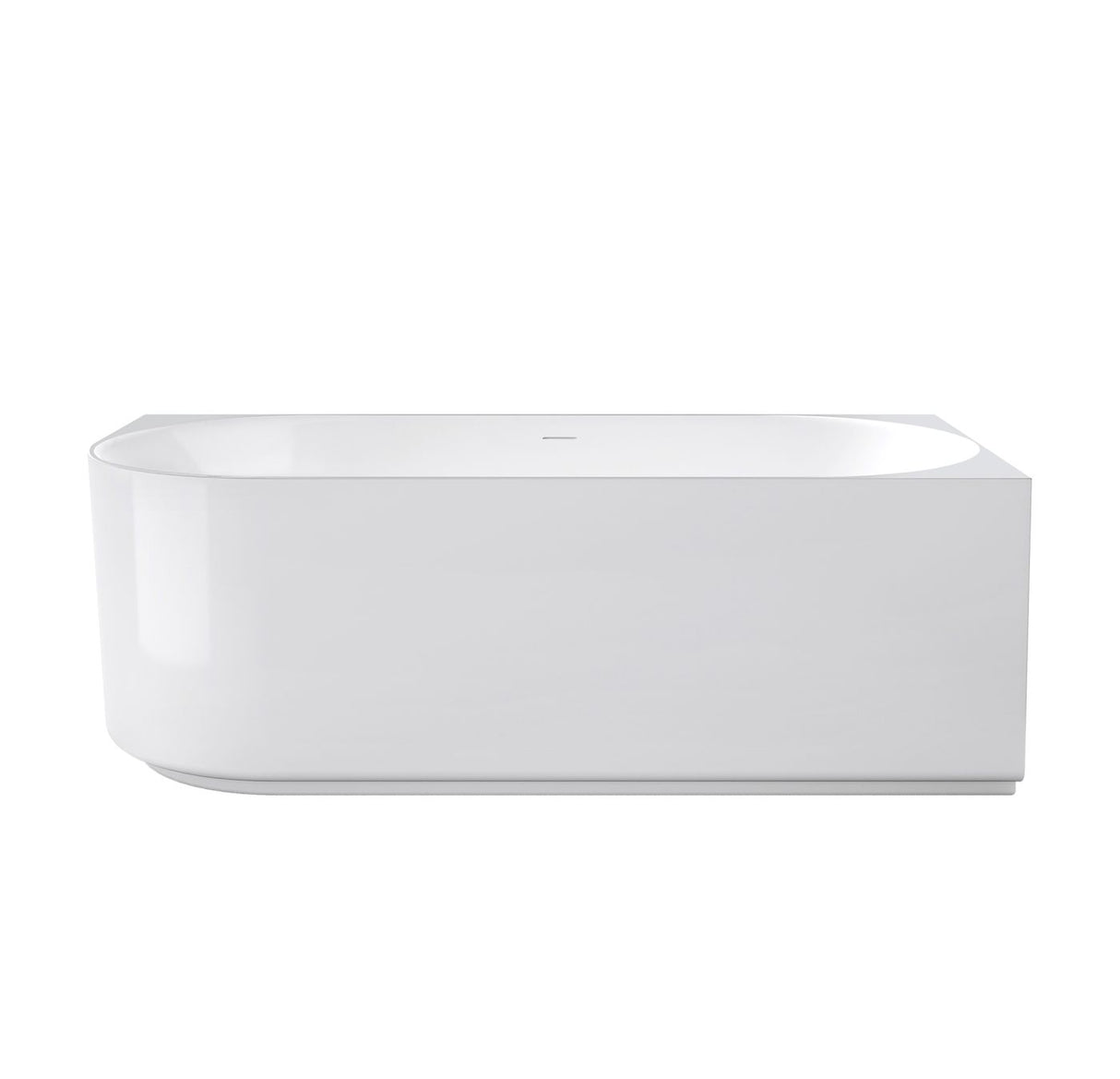 ATTICA Celine Right Corner With Overflow 1500mm (Matte White/ Gloss White)