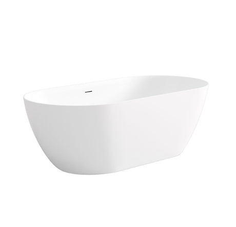 ATTICA Manolo Freestanding Bathtub With Overflow (1300/1400mm) (Gloss White)