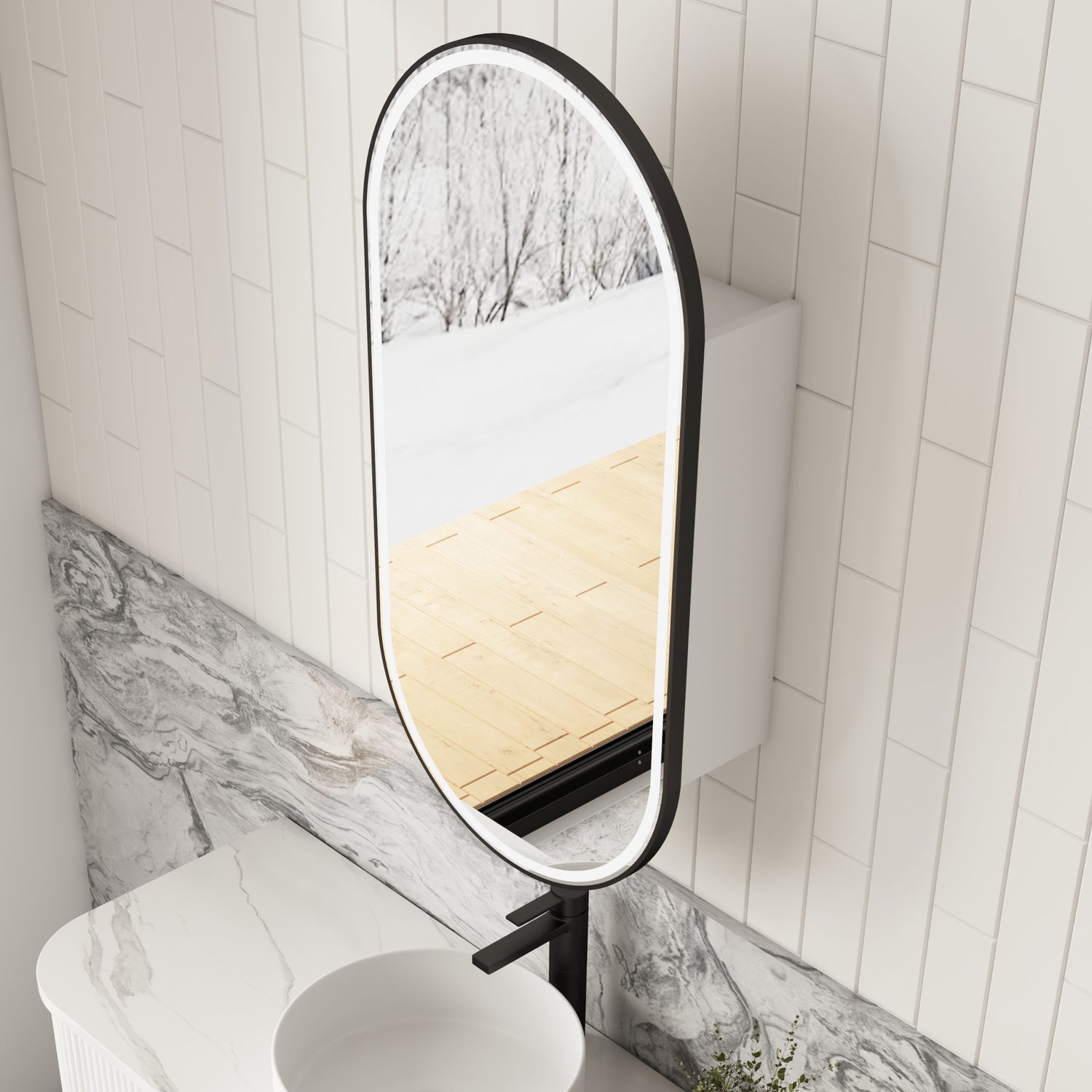 AULIC Beau Monde LED Shaving Cabinet