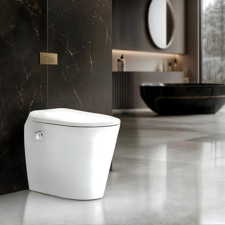 AUTOLUX Rimless Wall Faced Floor Smart Toilet