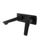 Au Square Wall Mixer With Spout - Black
