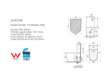Acadia Tornado Rimless Toilet Suite