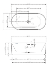 Oslo Free-Standing Bathtub with Non-Overflow (Gloss White) (1500/1700mm)