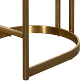 Calibre CBS6272-BS Black Velvet Bar Stool - Golden Base