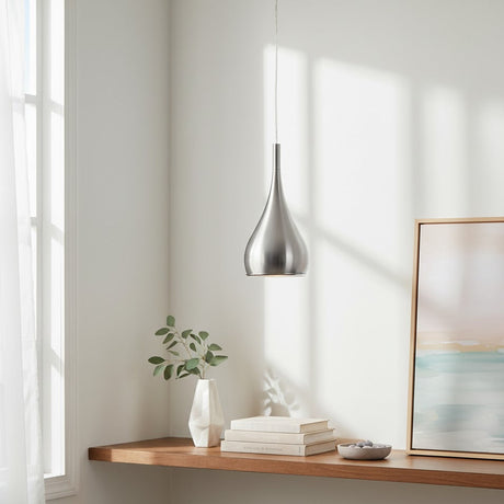 Aero 1lt Pendant Satin Chrome