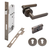 Manovella Entrance Door Kit- Fairhaven-Aged Brass