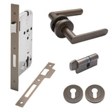 Manovella Entrance Door Kit- Fairhaven-Aged Brass