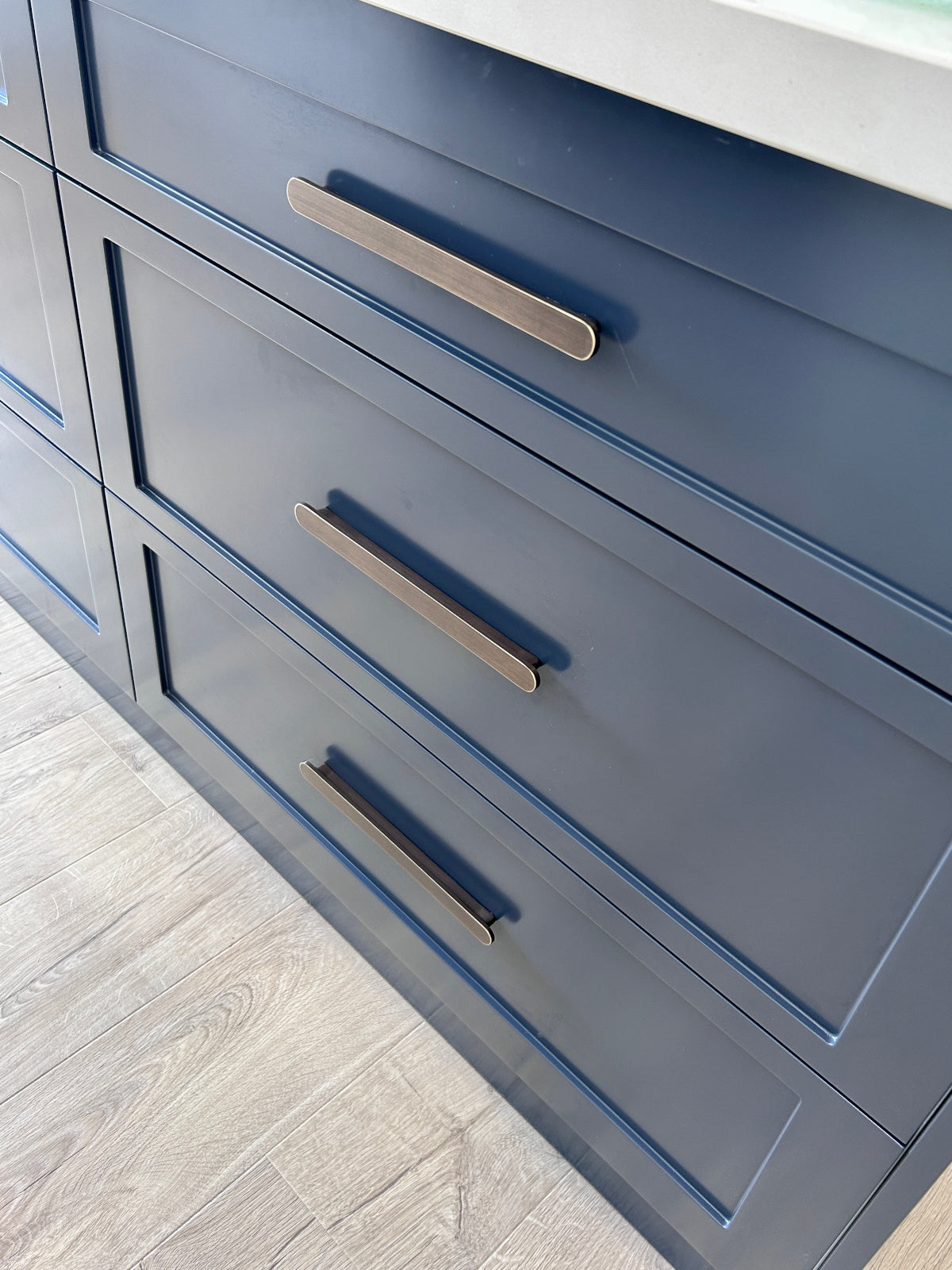 Manovella Aged Brass Oval Profile Cabinet Pull - Imogen