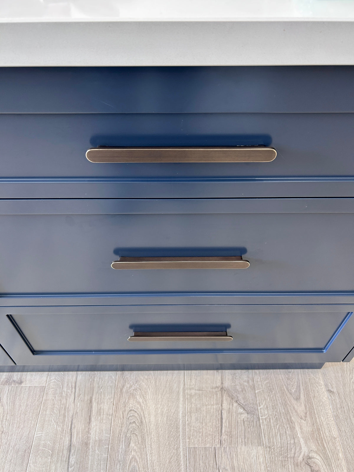 Manovella Aged Brass Oval Profile Cabinet Pull - Imogen