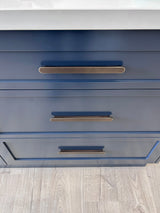 Manovella Aged Brass Oval Profile Cabinet Pull - Imogen
