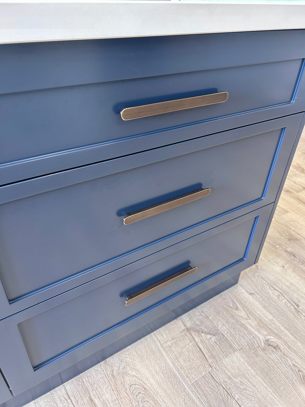 Manovella Aged Brass Oval Profile Cabinet Pull - Imogen