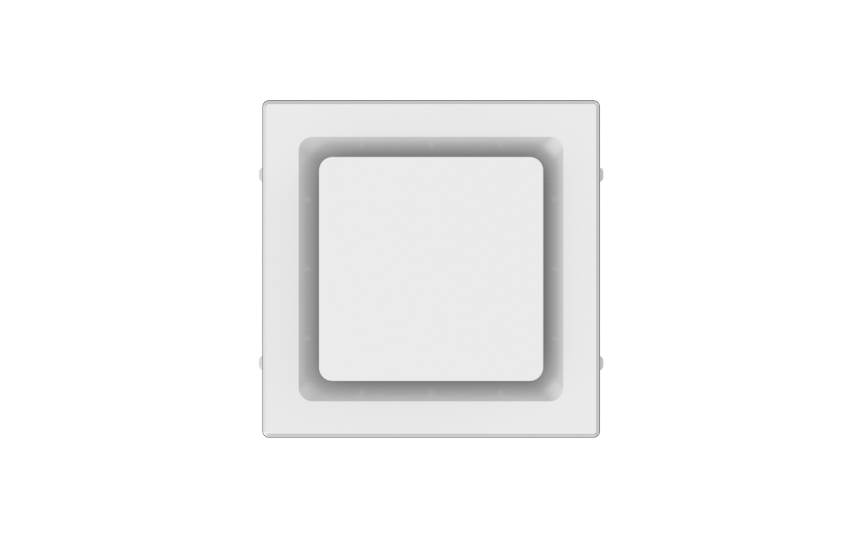 MODURA AllAir Classic 8" ‐ Square Ceiling Mounted Exhaust Fan, Cut Out 205 x 205mm