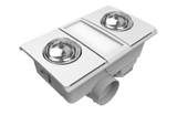 MODURA AllLux2 White Exhaust Fan With Tricolour Panel Light 12w