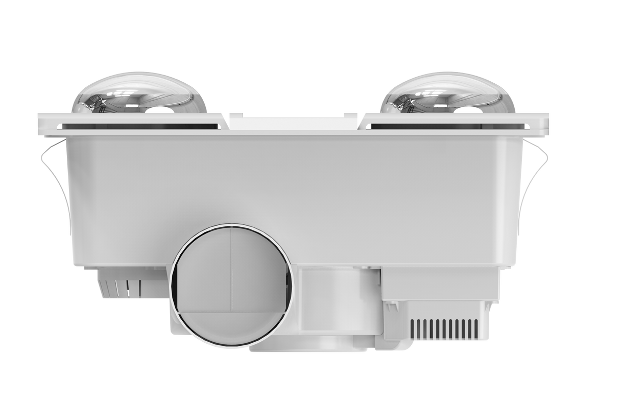 MODURA AllLux2 White Exhaust Fan With Tricolour Panel Light 12w