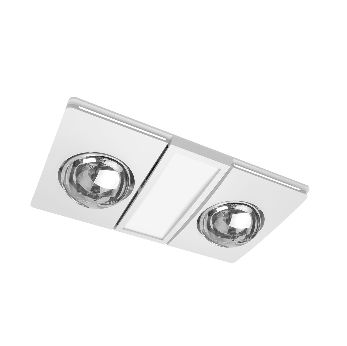 MODURA AllLux2 White Exhaust Fan With Tricolour Panel Light 12w