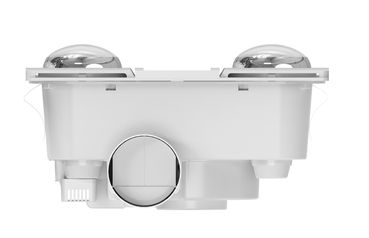 MODURA AllLux4 White Exhaust Fan With Tricolour Panel Light 16w