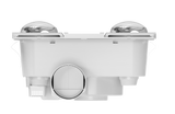 MODURA AllLux4 White Exhaust Fan With Tricolour Panel Light 16w