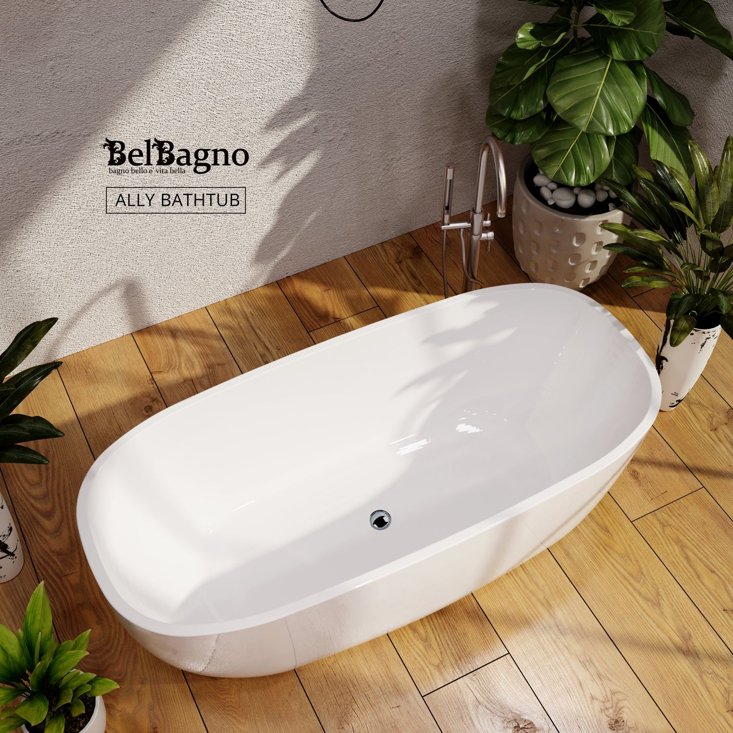 ALLY Freestanding Bathtub 1500mm/1700mm