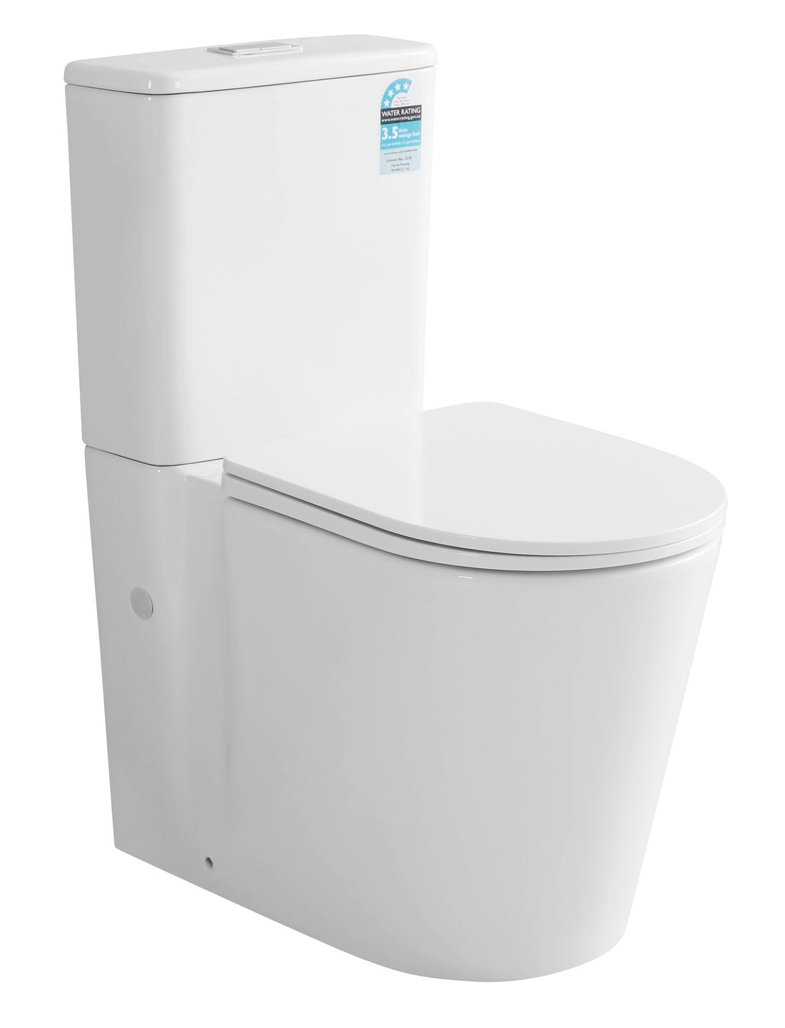 Alora Tornado Rimless White Toilet Suite