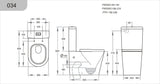 Alora Tornado Rimless White Toilet Suite