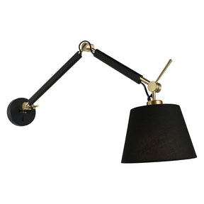 Alsta Large Adjustable Wall Light Black