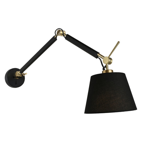 Alsta Large Adjustable Wall Light Black