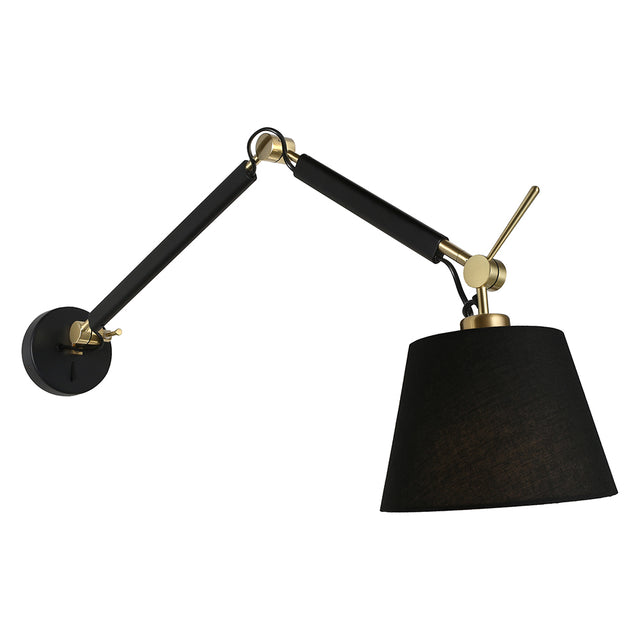 Alsta Large Adjustable Wall Light Black