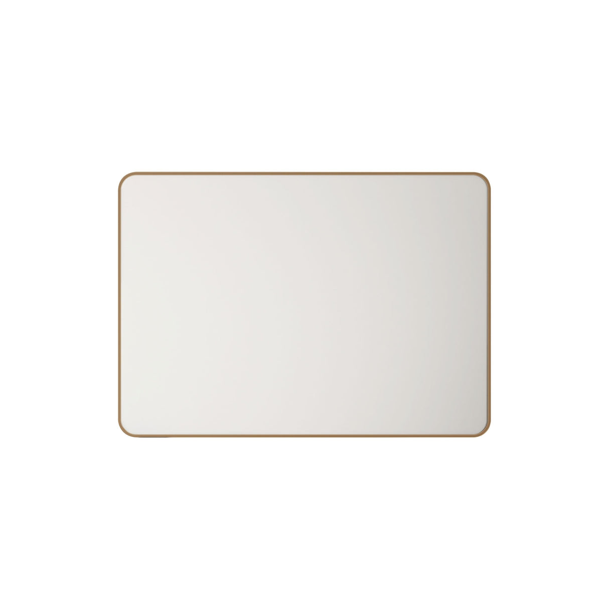 Aluminum Rectangular Framed Mirror 1200x750mm - Brushed Gold