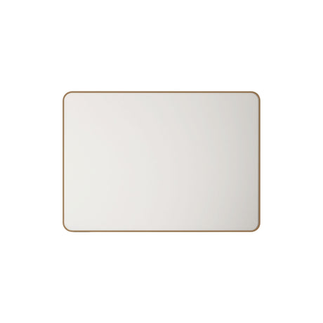 Aluminum Rectangular Framed Mirror 1200x750mm - Brushed Gold