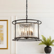 Amelia 6lt Pendant Black