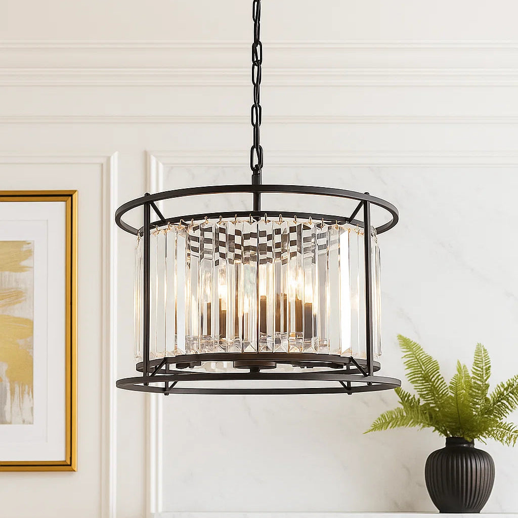Amelia 6lt Pendant Black