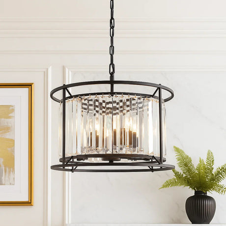 Amelia 6lt Pendant Black