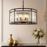 Amelia 8lt Pendant Black