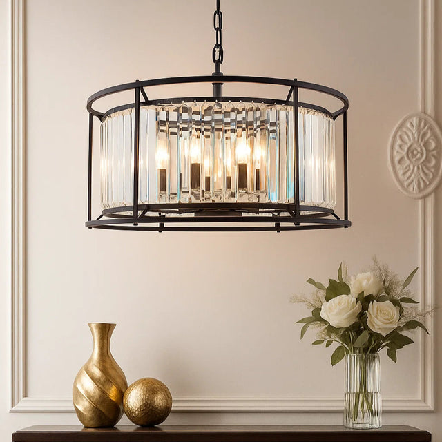 Amelia 8lt Pendant Black