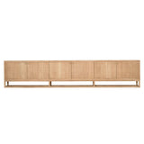 Livia American Oak Entertainment Unit – Six Door 3m