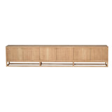 American Oak Livia Entertainment Unit – Six Door 3m