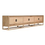 American Oak Livia Entertainment Unit – Six Door 3m