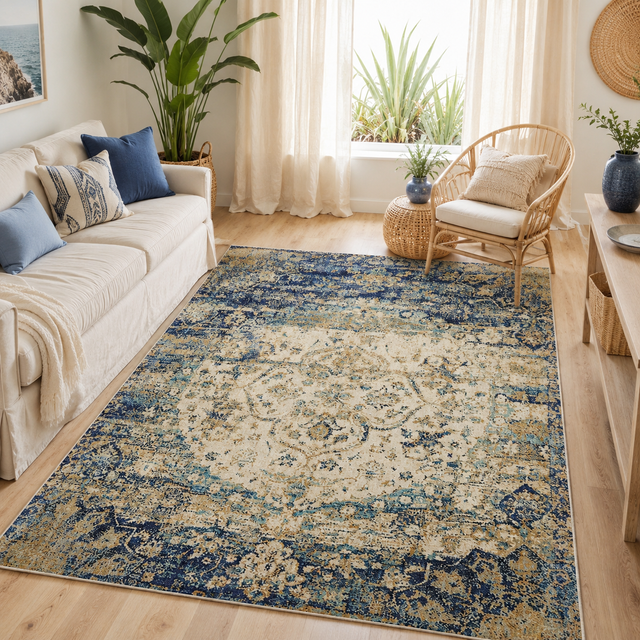 Anastasia 252 Blue Rug