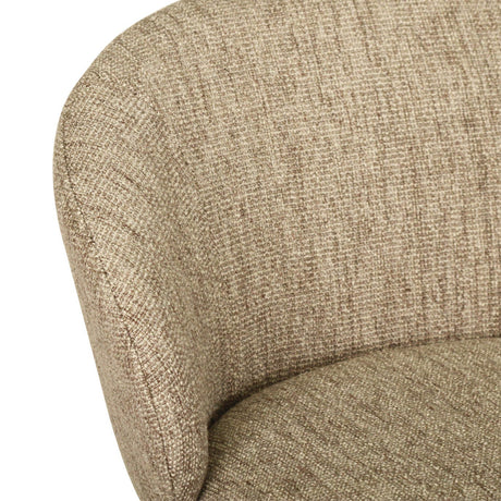 Anders Steel Frame Counter Stool – Pebble Upholstery with White Legs