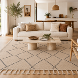 Anjuna Zig-Zag Wool Blend Ash Rug