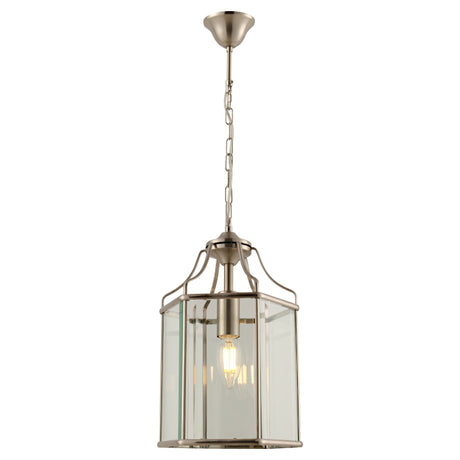 Arcadia 1lt Pendant Satin Chrome