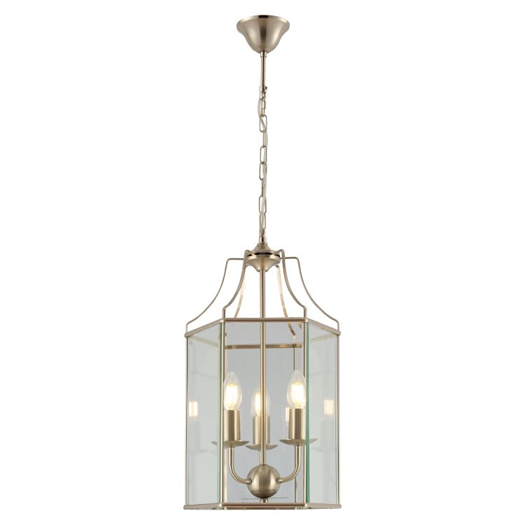 Arcadia 3lt Pendant Satin Chrome